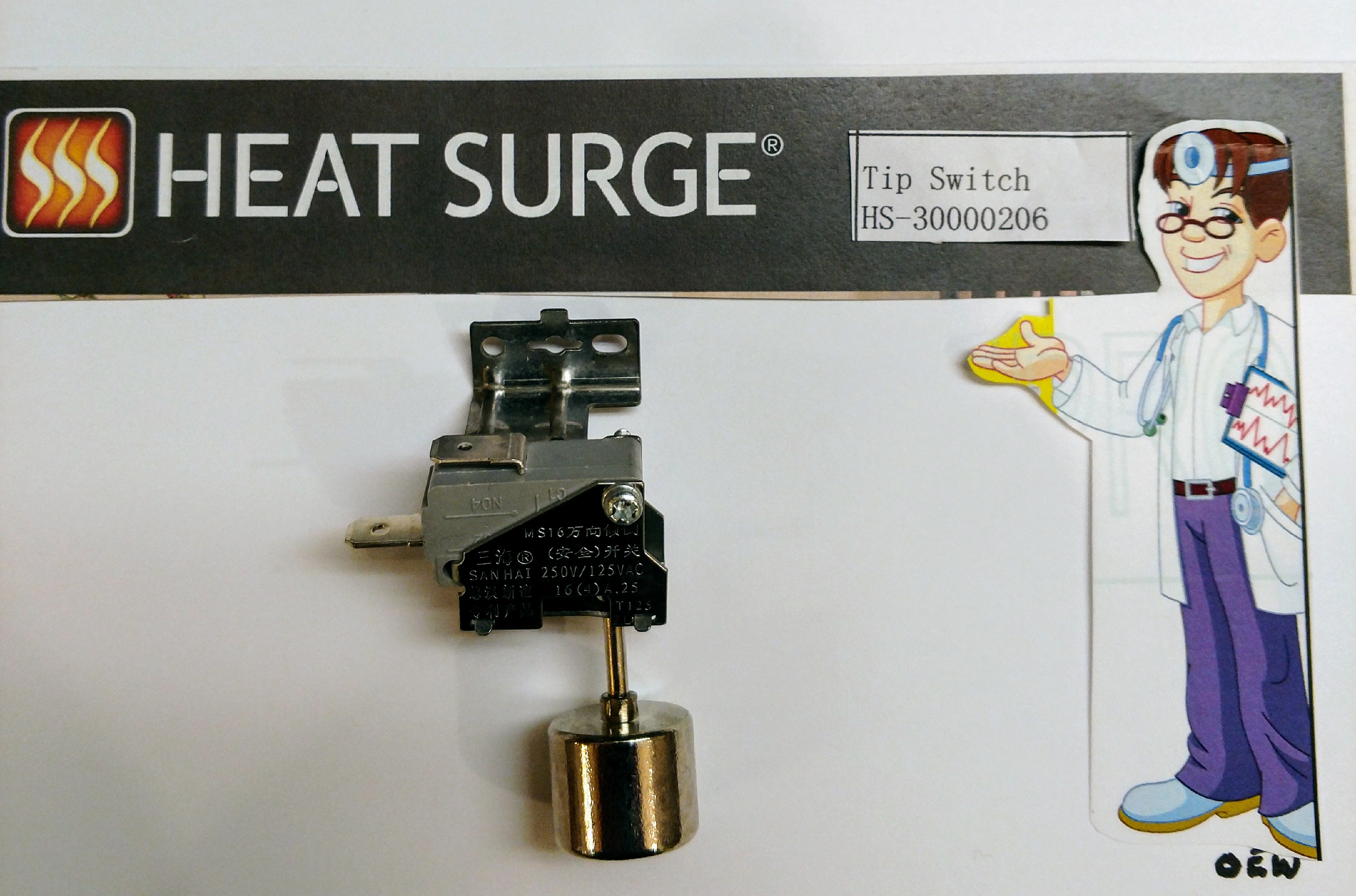 Heat Surge Roll N Glow Hammer Safety Tip Switch